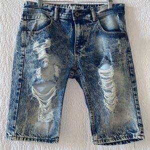 Trillnation Distressed Jean Shorts
